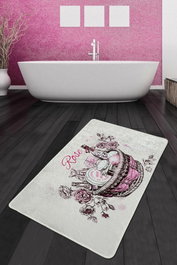 Mijölnir Rose Basket Djt Alfombrilla de baño Multicolor 80 x 100 cm